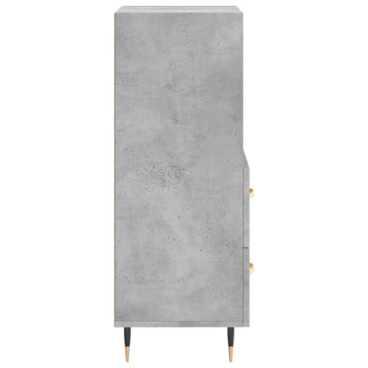 Credenza Grigio Cemento 34,5x34x90 cm in Legno Multistrato - homemem39