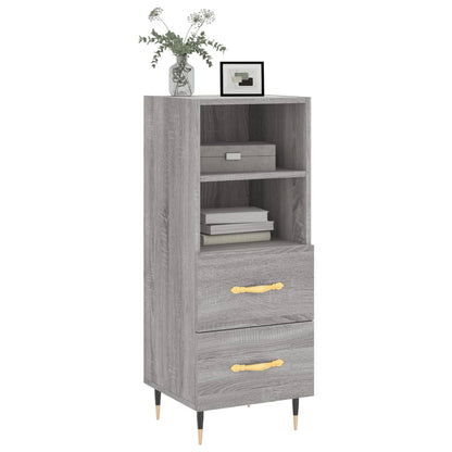 Credenza Grigio Sonoma 34,5x34x90 cm in Legno Multistrato