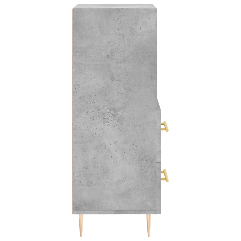 Credenza Grigio Cemento 34,5x34x90 cm in Legno Multistrato - homemem39