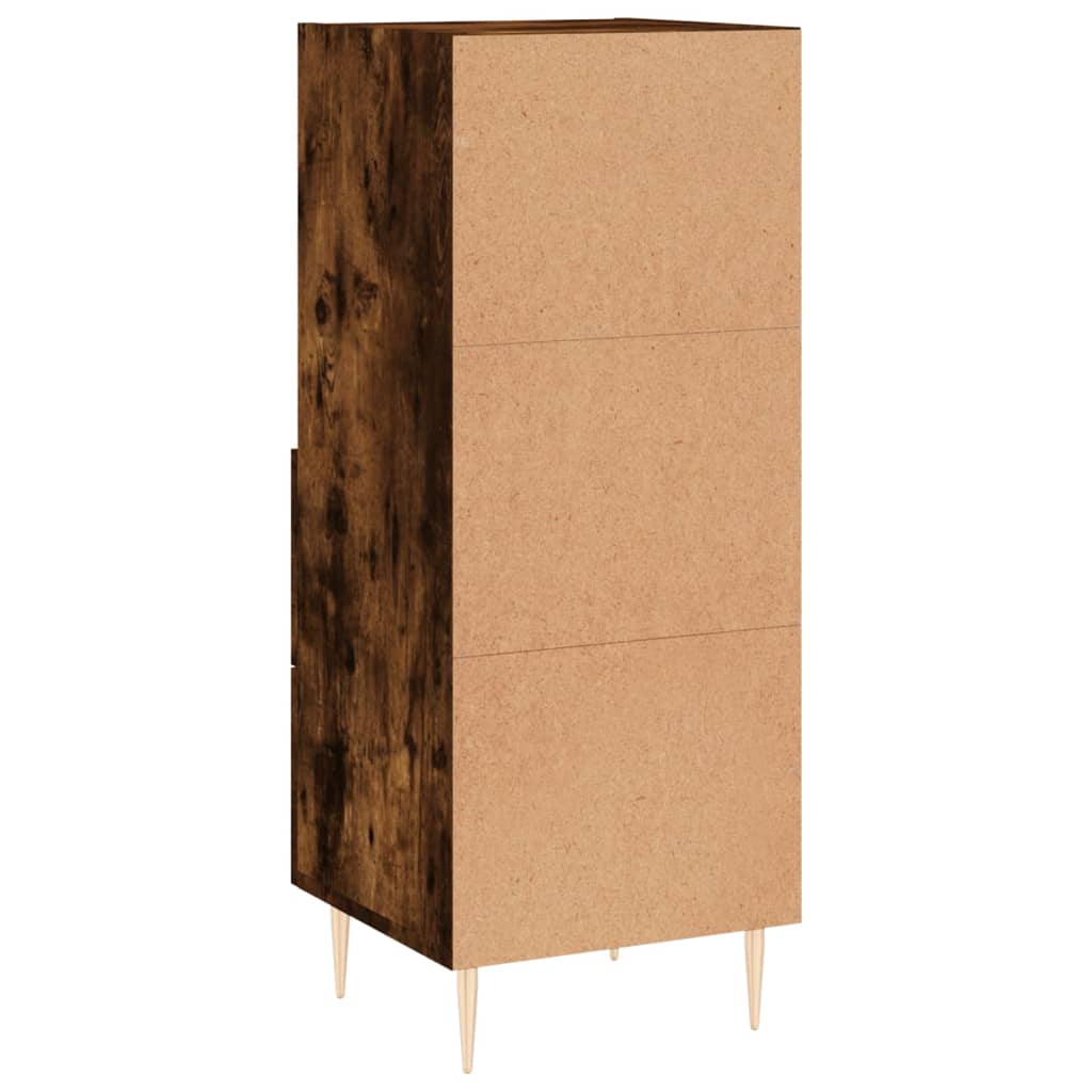 Credenza Rovere Fumo 34,5x34x90 cm in Legno Multistrato - homemem39