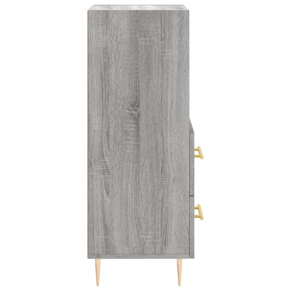 Credenza Grigio Sonoma 34,5x34x90 cm in Legno Multistrato - homemem39