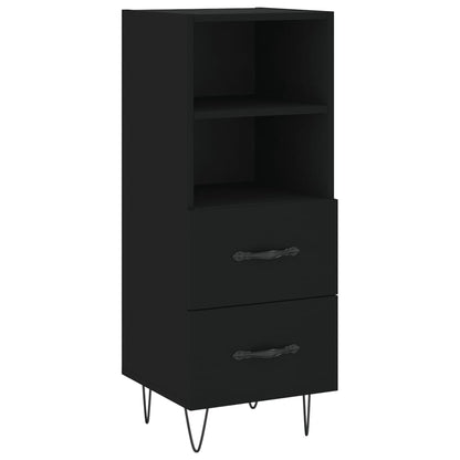 Credenza Nero 34,5x34x90 cm in Legno Multistrato - homemem39