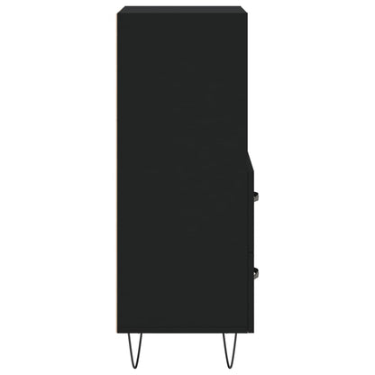 Credenza Nero 34,5x34x90 cm in Legno Multistrato - homemem39