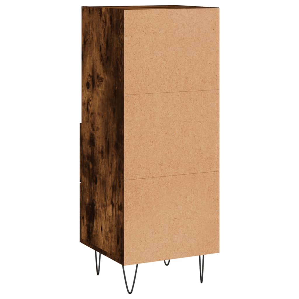 Credenza Rovere Fumo 34,5x34x90 cm in Legno Multistrato - homemem39