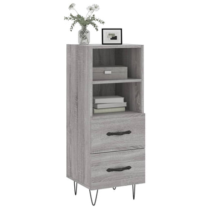 Credenza Grigio Sonoma 34,5x34x90 cm in Legno Multistrato - homemem39