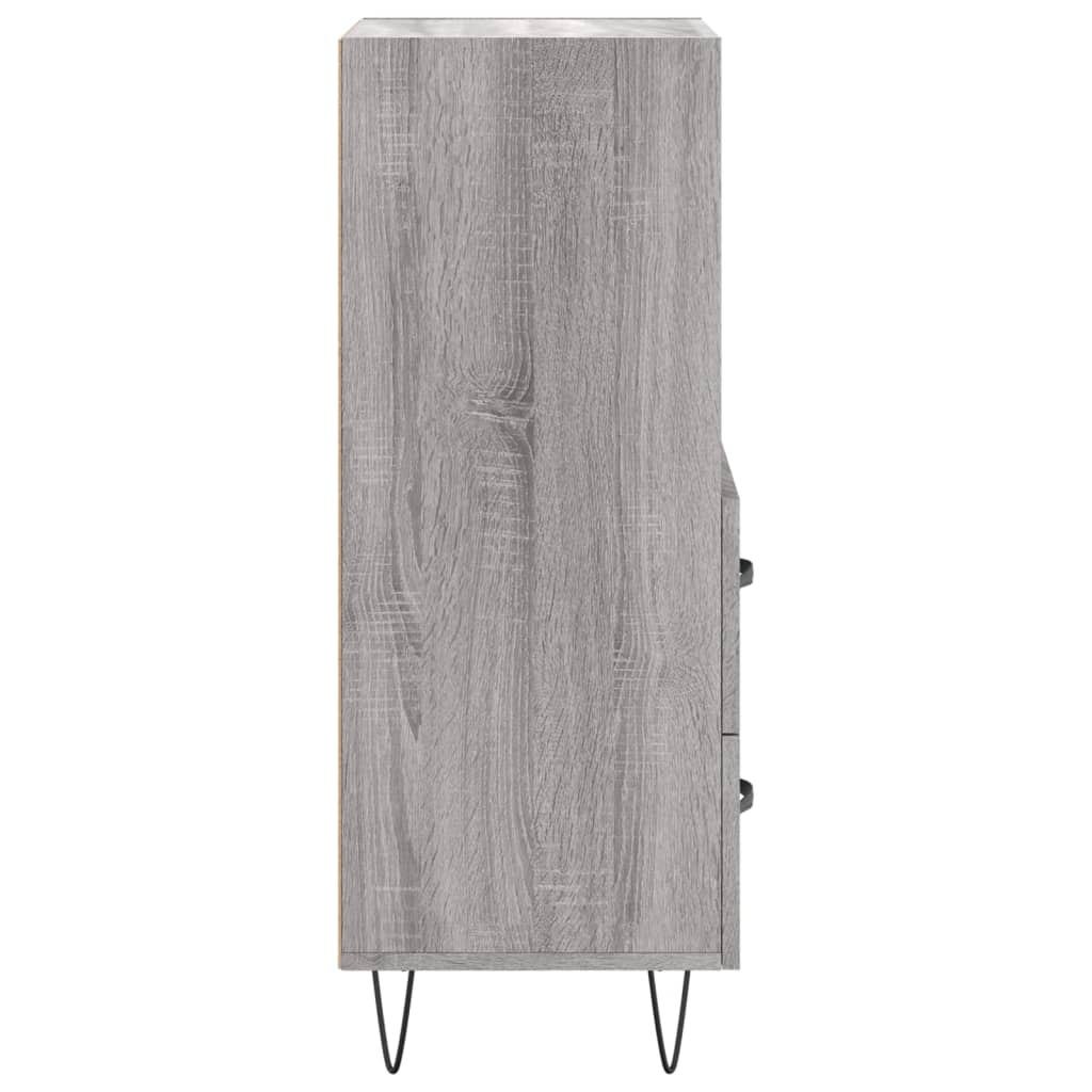 Credenza Grigio Sonoma 34,5x34x90 cm in Legno Multistrato - homemem39