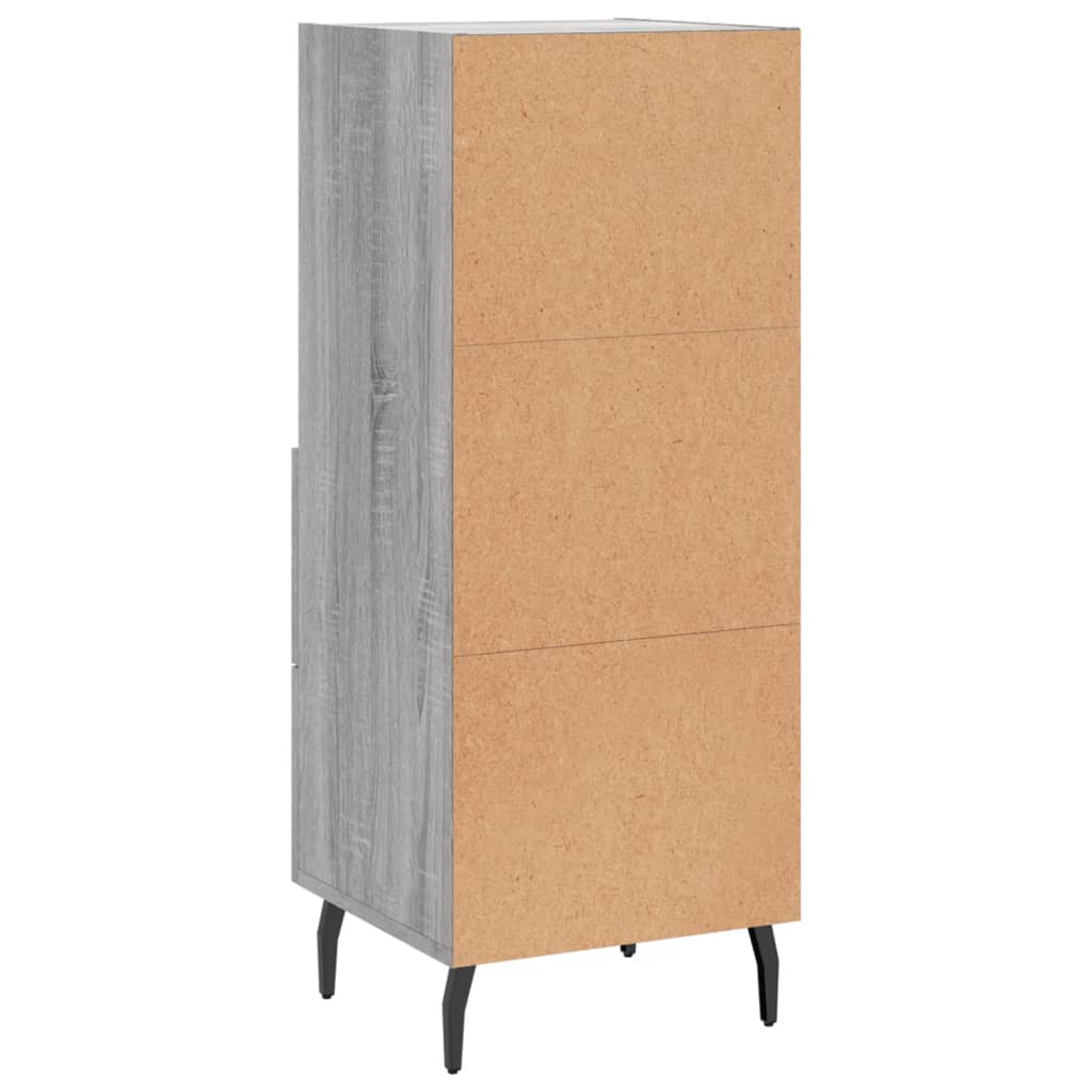 Credenza Grigio Sonoma 34,5x34x90 cm in Legno Multistrato - homemem39