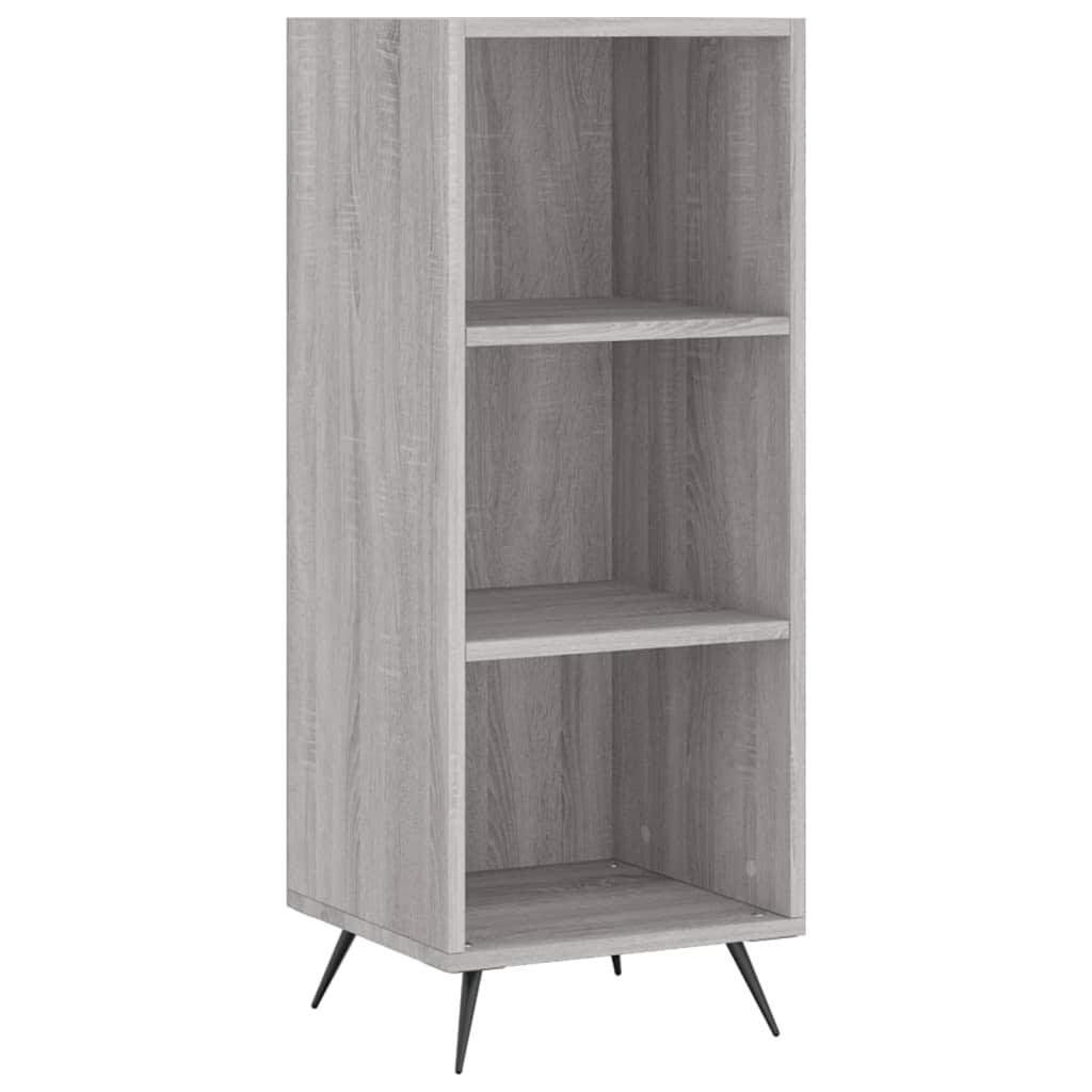 Scaffale Grigio Sonoma 34,5x32,5x90 cm Legno Multistrato - homemem39