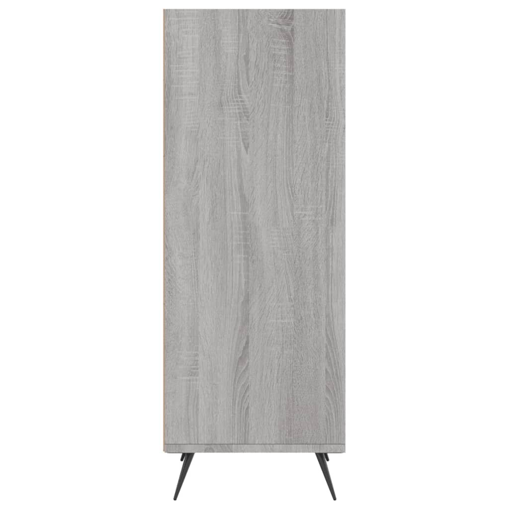 Scaffale Grigio Sonoma 34,5x32,5x90 cm Legno Multistrato - homemem39