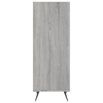 Scaffale Grigio Sonoma 34,5x32,5x90 cm Legno Multistrato - homemem39