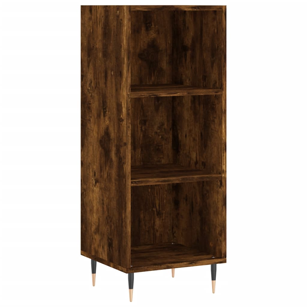 Credenza Rovere Fumo 34,5x32,5x90 cm in Legno Multistrato