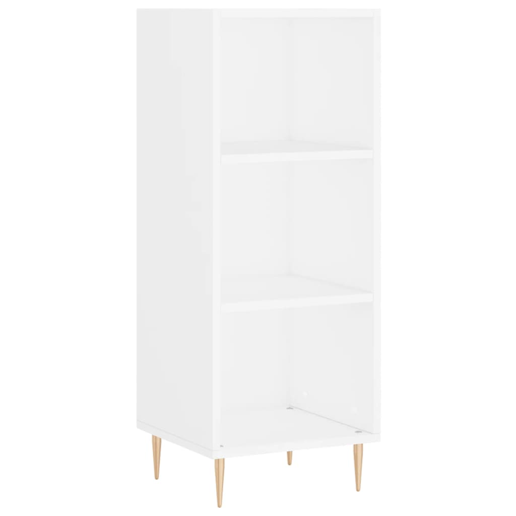 Credenza Bianca 34,5x32,5x90 cm in Legno Multistrato - homemem39