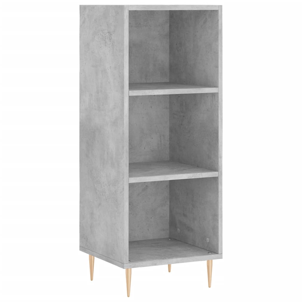 Credenza Grigio Cemento 34,5x32,5x90 cm in Legno Multistrato | homemem39