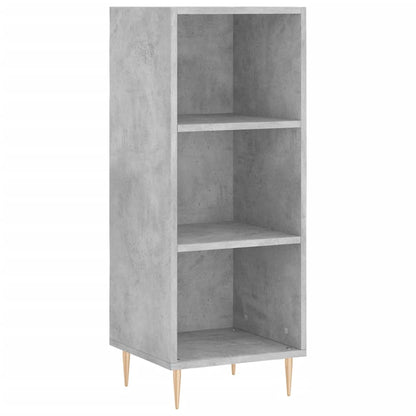 Credenza Grigio Cemento 34,5x32,5x90 cm in Legno Multistrato | homemem39