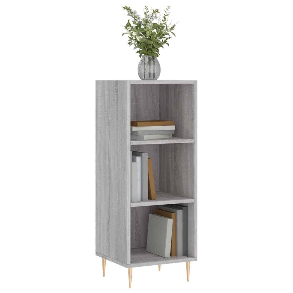 Credenza Grigio Sonoma 34,5x32,5x90 cm in Legno Multistrato - homemem39