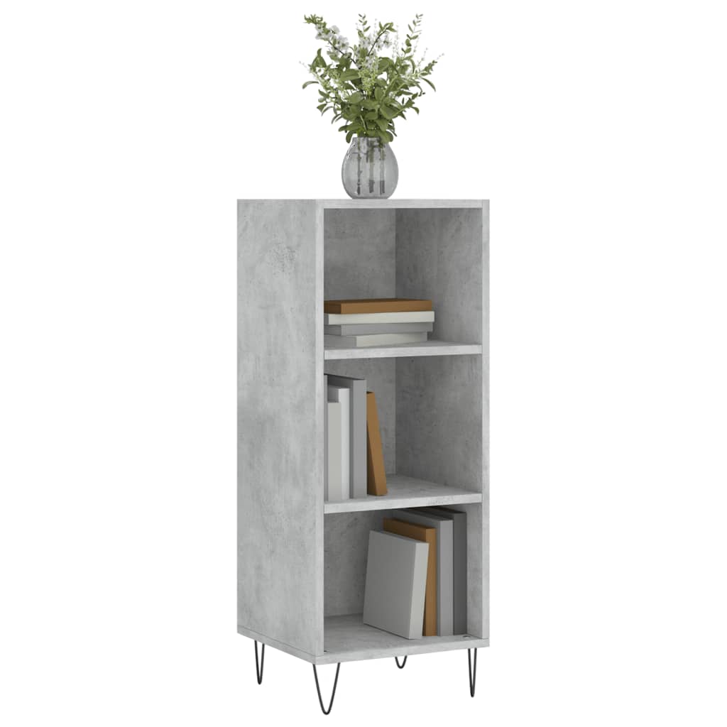 Credenza Grigio Cemento 34,5x32,5x90 cm in Legno Multistrato - homemem39