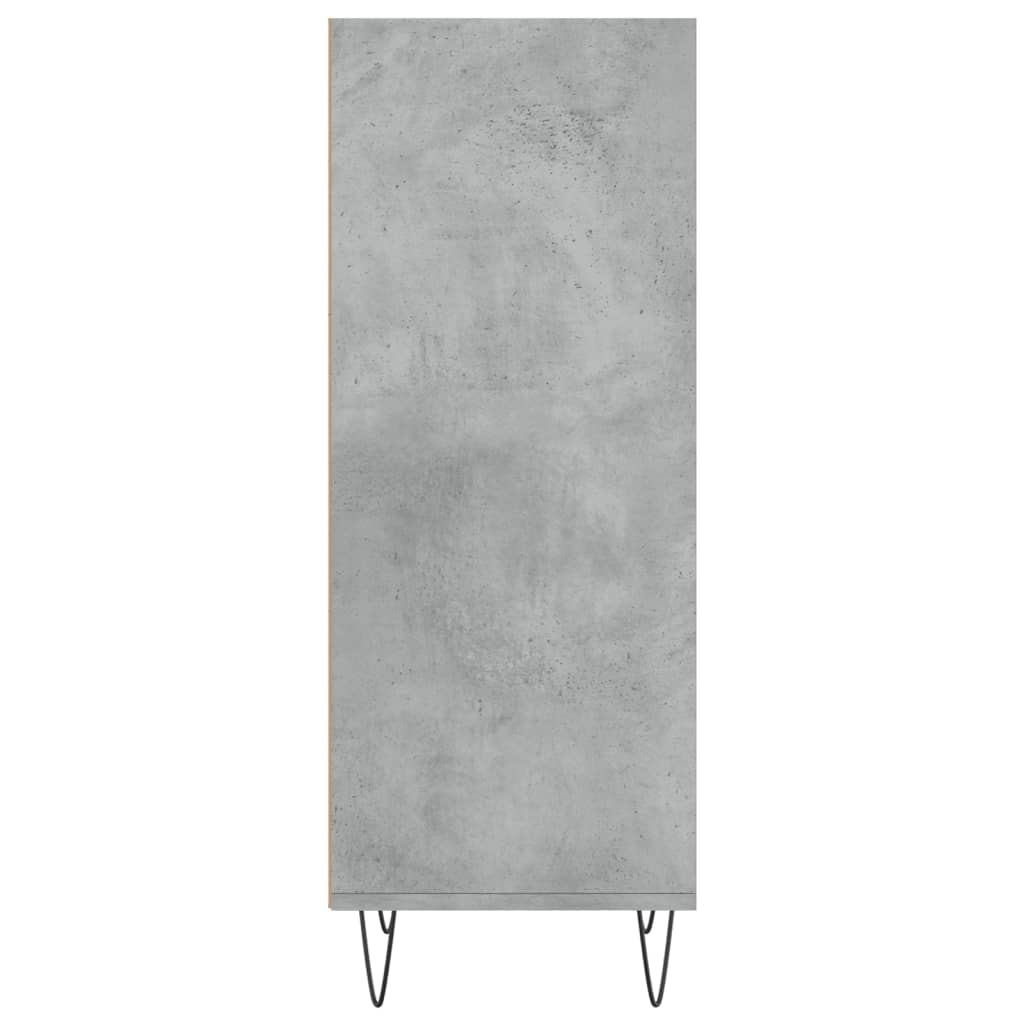 Credenza Grigio Cemento 34,5x32,5x90 cm in Legno Multistrato