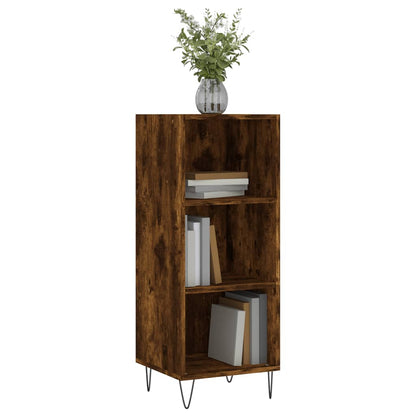 Credenza Rovere Fumo 34,5x32,5x90 cm in Legno Multistrato | homemem39