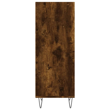 Credenza Rovere Fumo 34,5x32,5x90 cm in Legno Multistrato | homemem39