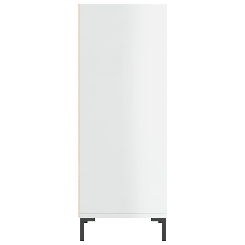 Credenza Bianco Lucido 34,5x32,5x90 cm in Legno Multistrato - homemem39