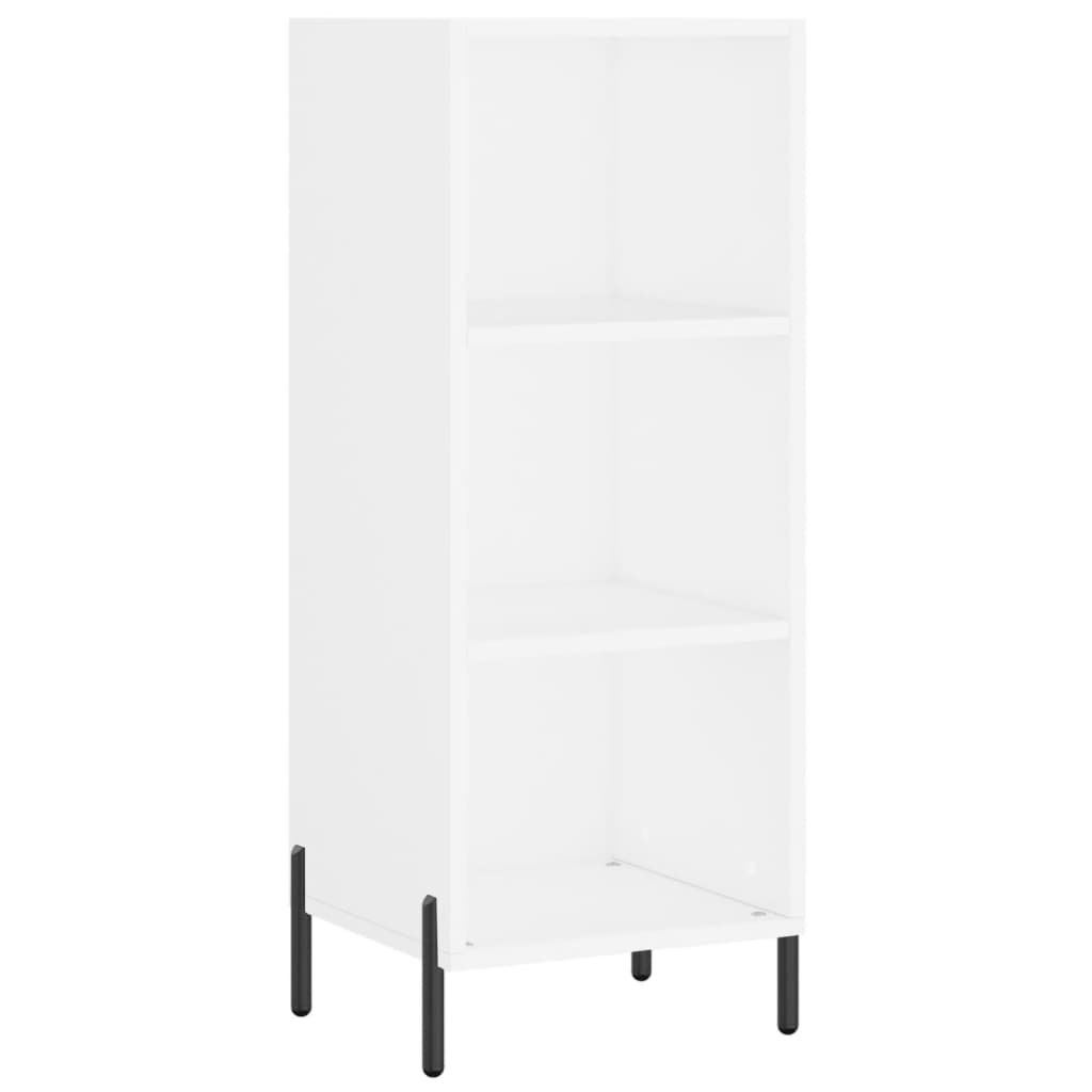 Credenza Bianca 34,5x32,5x90 cm in Legno Multistrato - homemem39