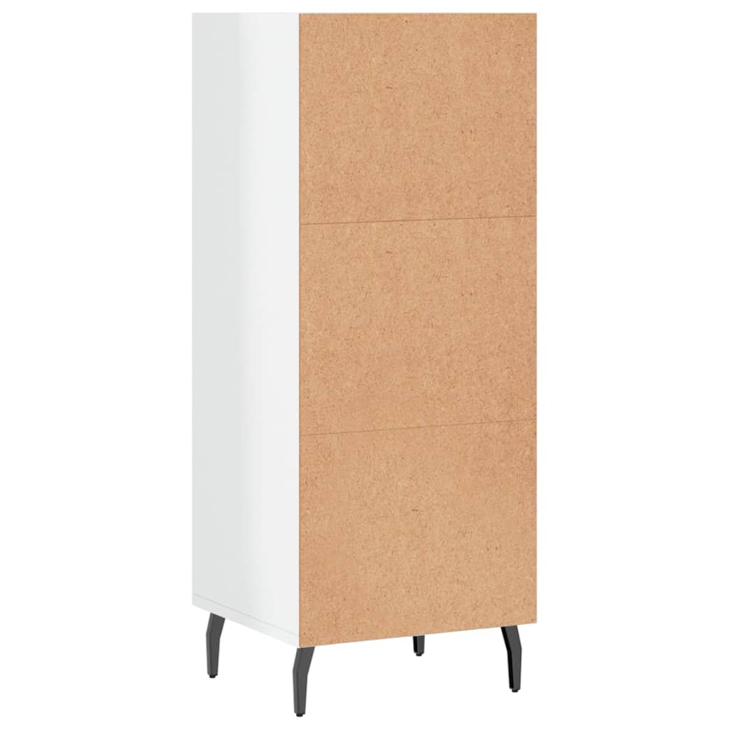 Credenza Bianco Lucido 34,5x32,5x90 cm in Legno Multistrato - homemem39