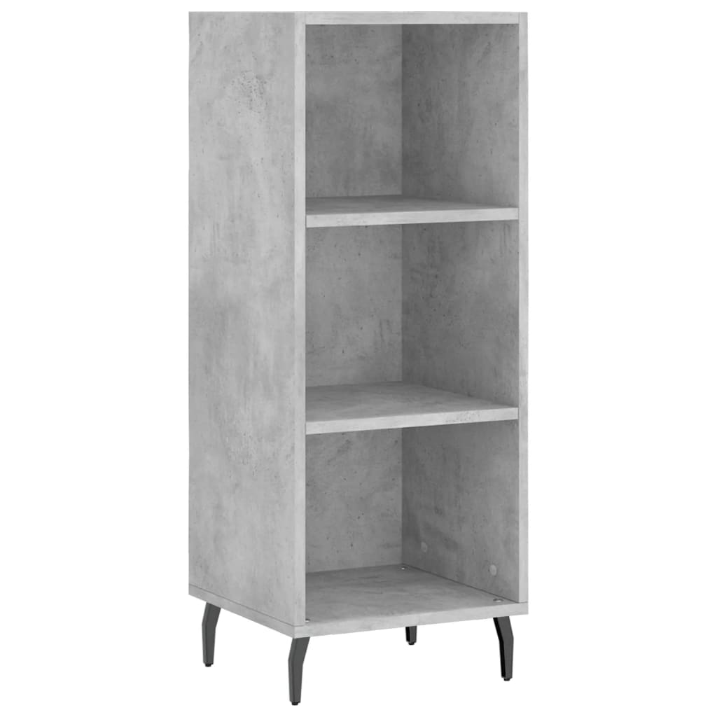 Credenza Grigio Cemento 34,5x32,5x90 cm in Legno Multistrato - homemem39