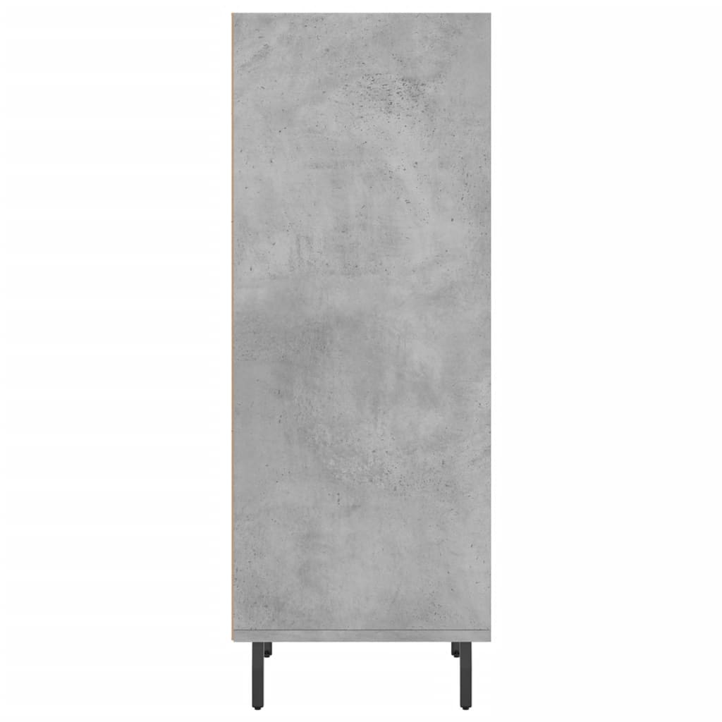 Credenza Grigio Cemento 34,5x32,5x90 cm in Legno Multistrato - homemem39