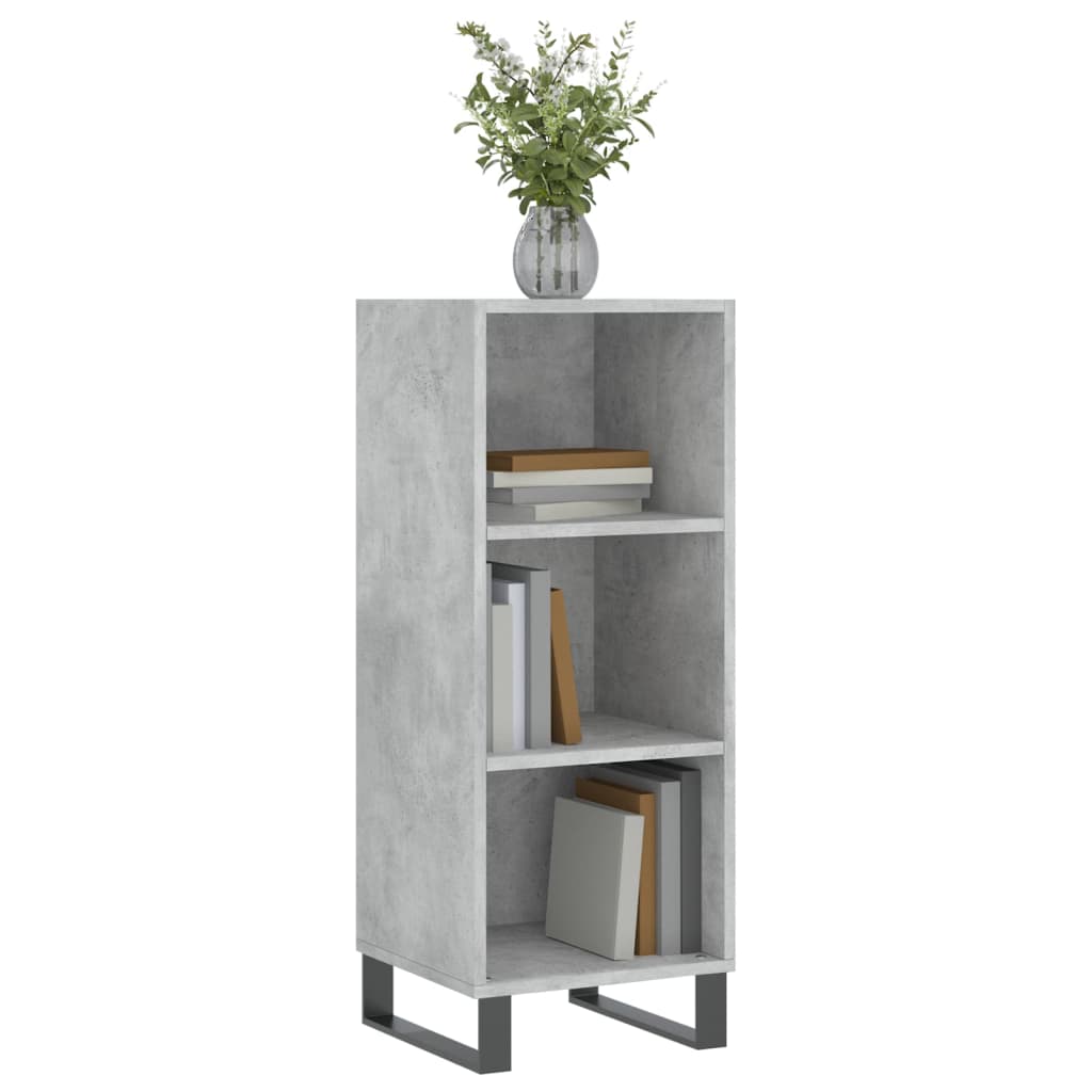 Credenza Grigio Cemento 34,5x32,5x90 cm in Legno Multistrato - homemem39