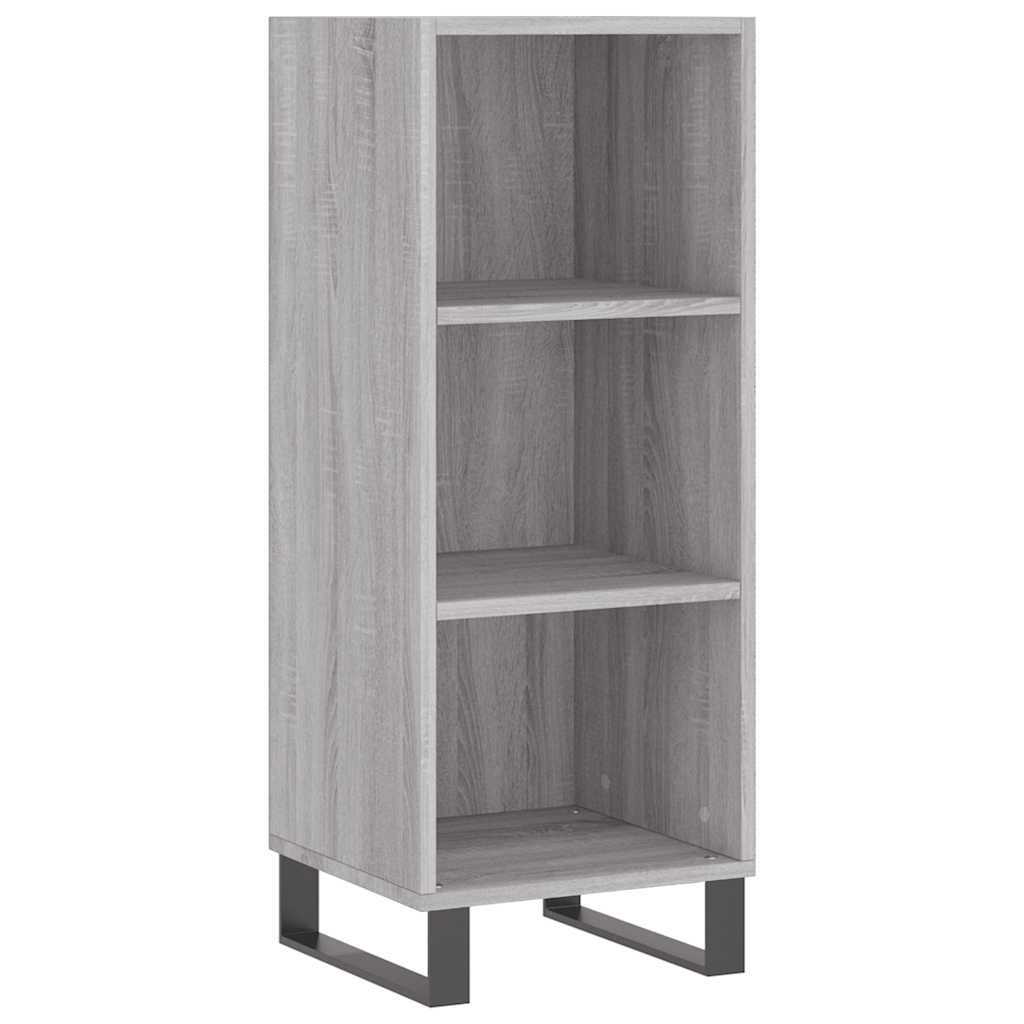 Credenza Grigio Sonoma 34,5x32,5x90 cm in Legno Multistrato | homemem39