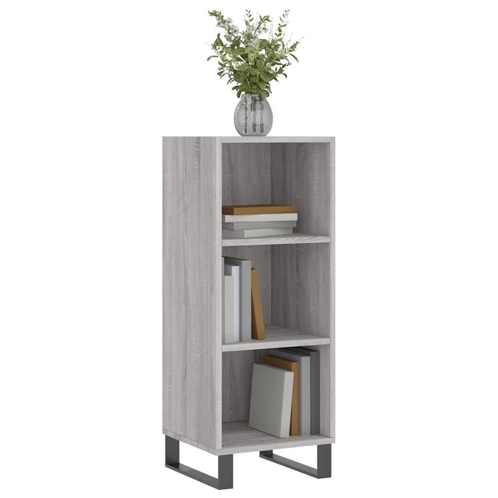 Credenza Grigio Sonoma 34,5x32,5x90 cm in Legno Multistrato | homemem39