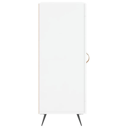 Credenza Bianco Lucido 34,5x34x90 cm in Legno Multistrato - homemem39