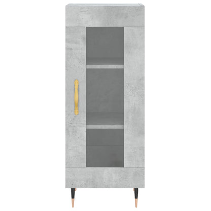 Credenza Grigio Cemento 34,5x34x90 cm in Legno Multistrato - homemem39
