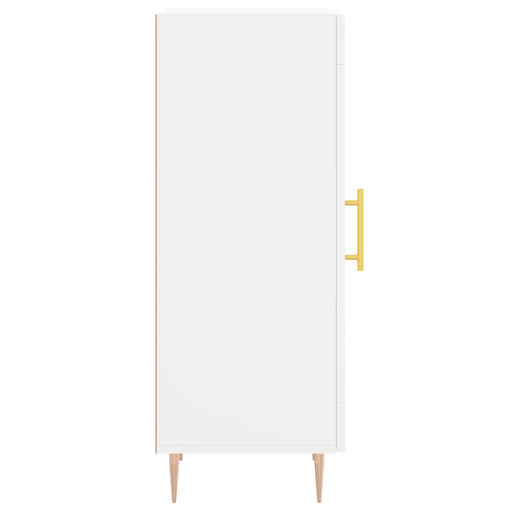 Credenza Bianca 34,5x34x90 cm in Legno Multistrato