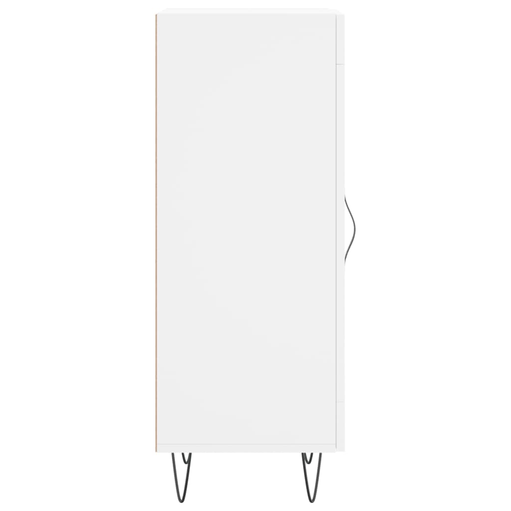 Credenza Bianca 34,5x34x90 cm in Legno Multistrato - homemem39