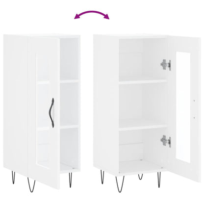 Credenza Bianca 34,5x34x90 cm in Legno Multistrato - homemem39