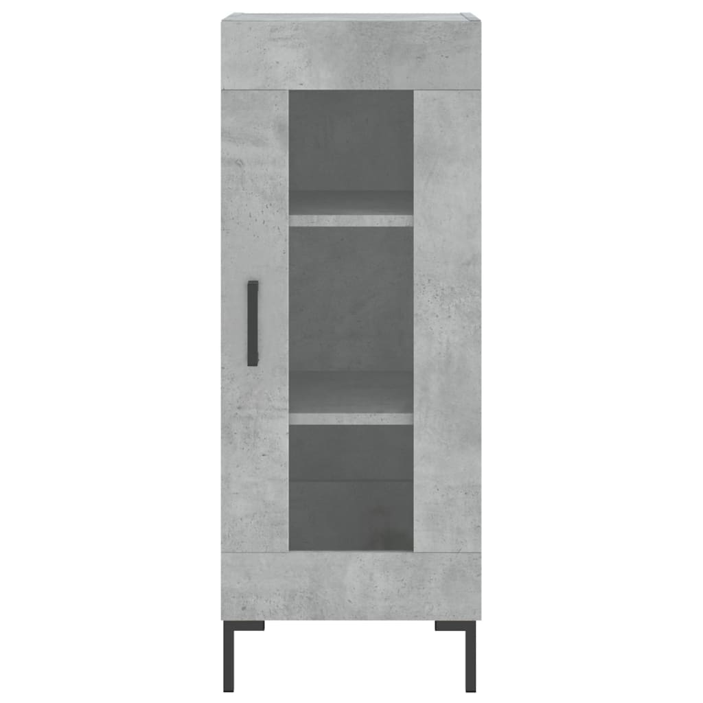 Credenza Grigio Cemento 34,5x34x90 cm in Legno Multistrato - homemem39