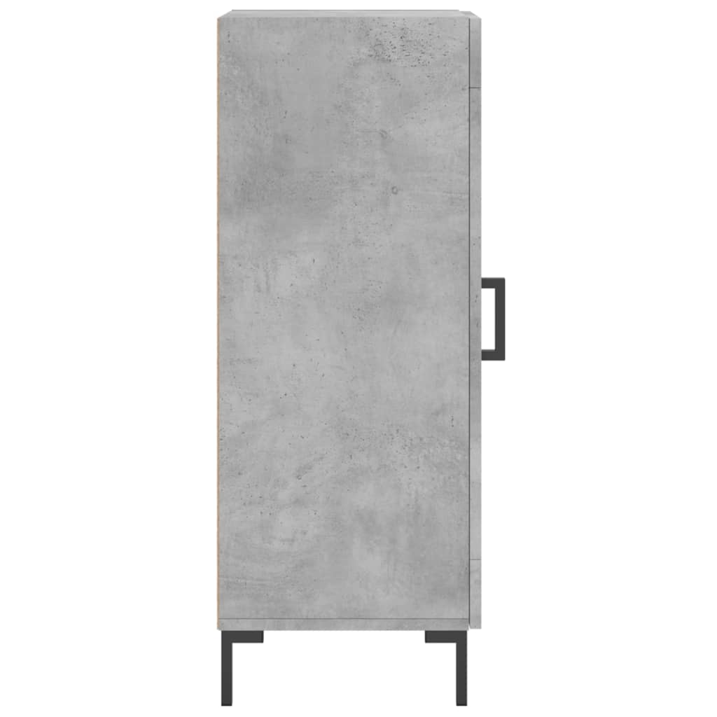 Credenza Grigio Cemento 34,5x34x90 cm in Legno Multistrato - homemem39