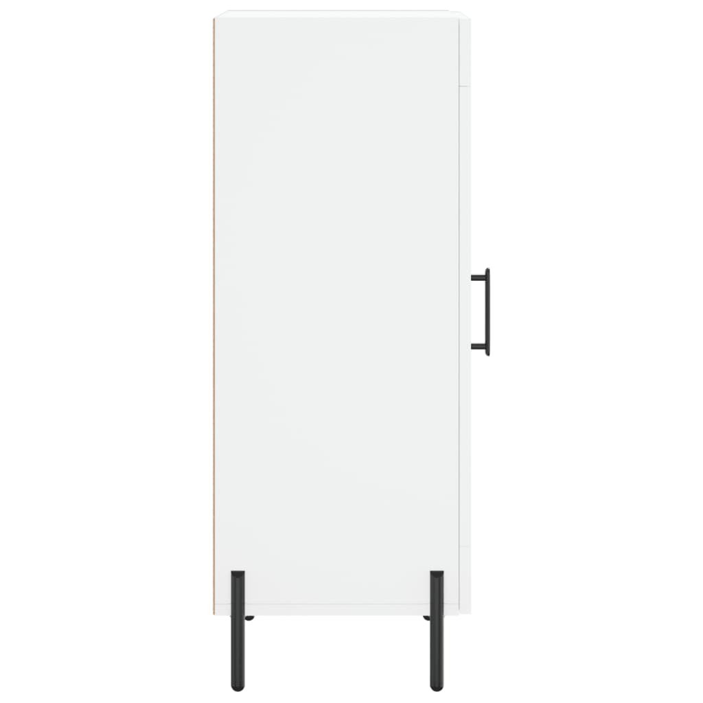 Credenza Bianca 34,5x34x90 cm in Legno Multistrato - homemem39