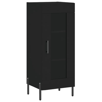 Credenza Nero 34,5x34x90 cm in Legno Multistrato - homemem39