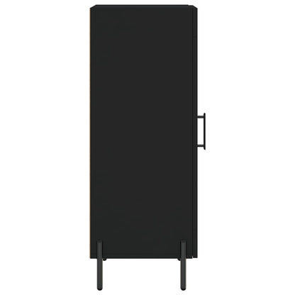 Credenza Nero 34,5x34x90 cm in Legno Multistrato - homemem39