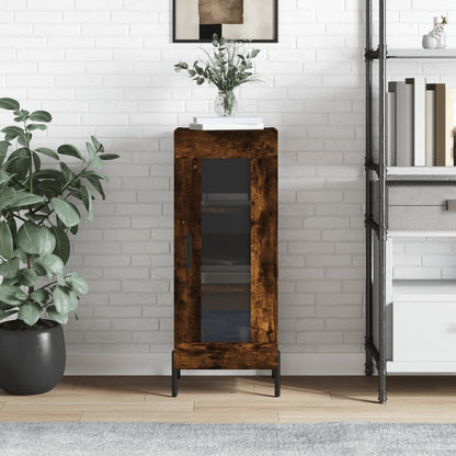 Credenza Rovere Fumo 34,5x34x90 cm in Legno Multistrato - homemem39