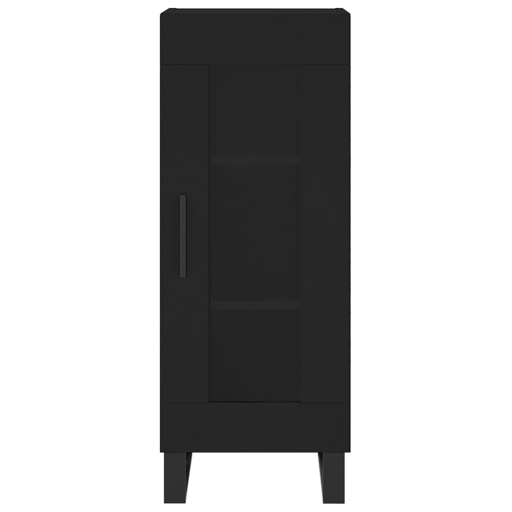 Credenza Nero 34,5x34x90 cm in Legno Multistrato - homemem39