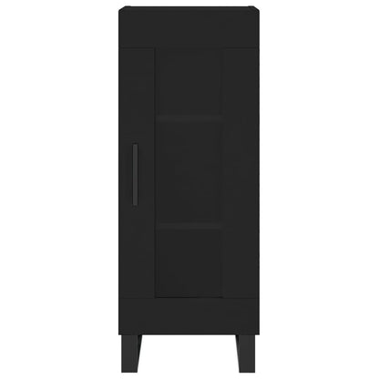 Credenza Nero 34,5x34x90 cm in Legno Multistrato - homemem39