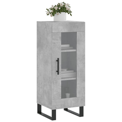 Credenza Grigio Cemento 34,5x34x90 cm in Legno Multistrato - homemem39