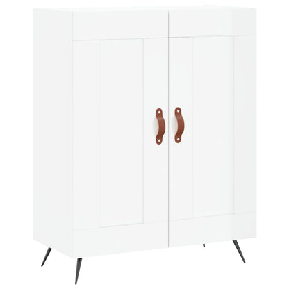 Credenza 69,5x34x90 cm in Legno Multistrato Bianco Lucido - homemem39