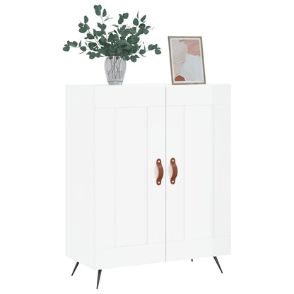 Credenza 69,5x34x90 cm in Legno Multistrato Bianco Lucido - homemem39