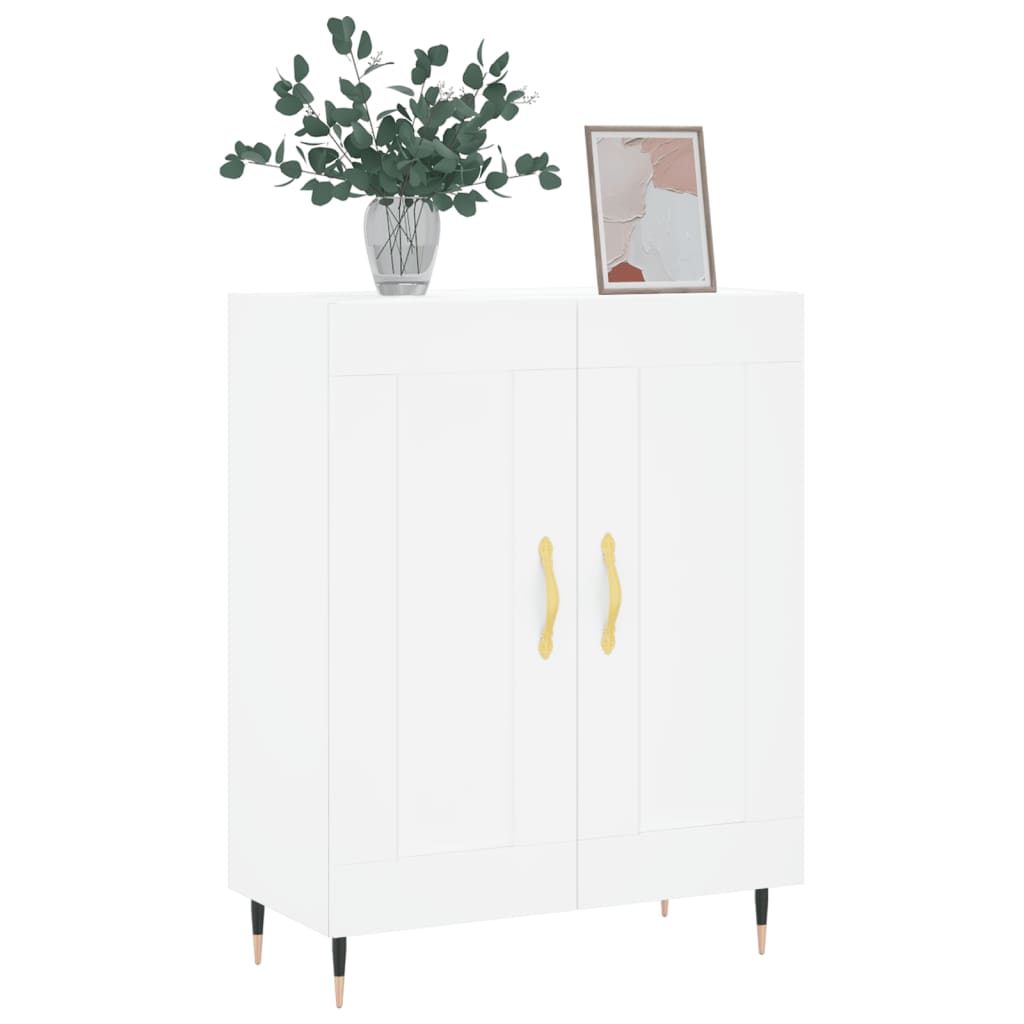 Credenza Bianca 69,5x34x90 cm in Legno Multistrato | homemem39