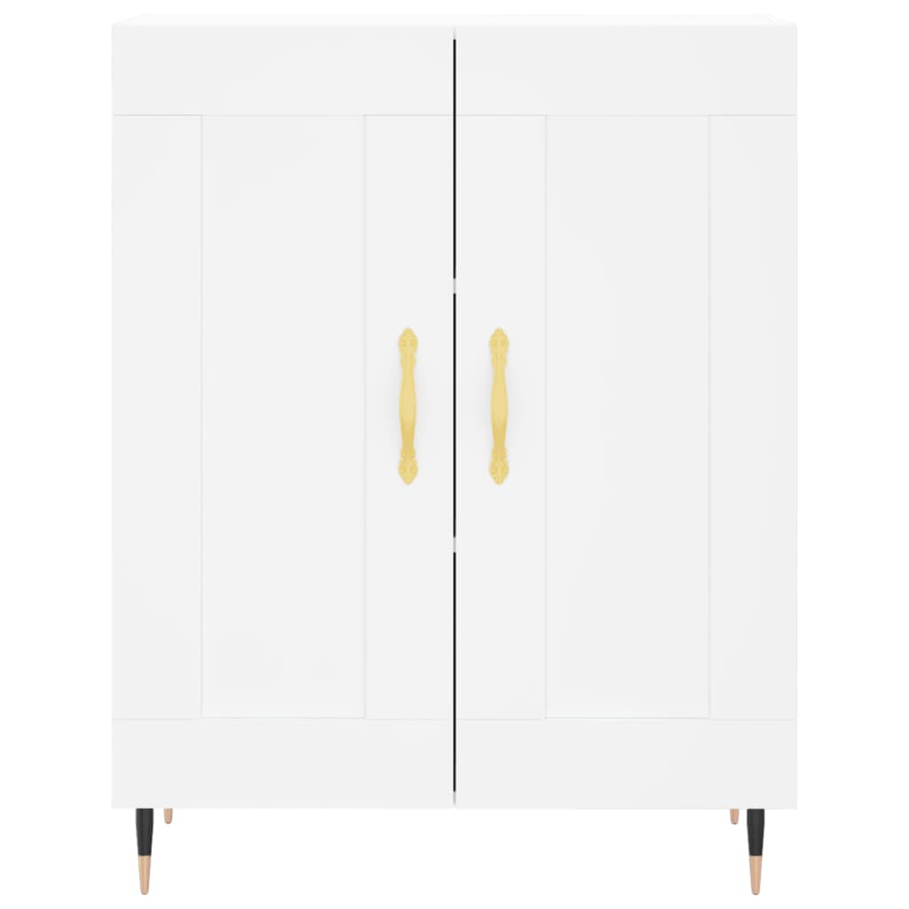 Credenza Bianca 69,5x34x90 cm in Legno Multistrato | homemem39