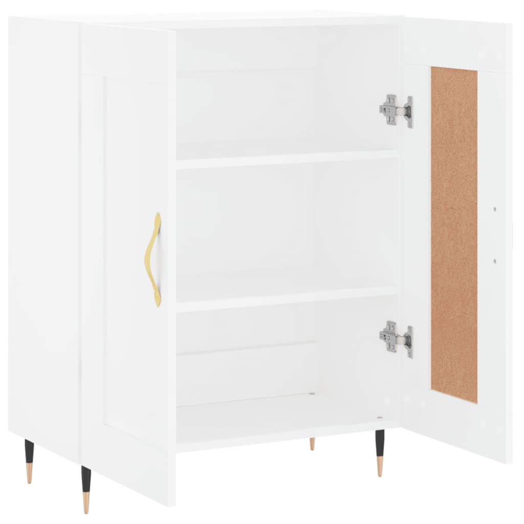 Credenza Bianca 69,5x34x90 cm in Legno Multistrato | homemem39